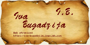 Iva Bugadžija vizit kartica